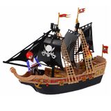 Pirátska loď s figúrkami pirátov
