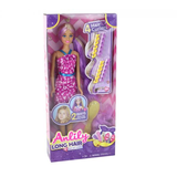 Bábika Anlily s dlhými fialovými vlasmi