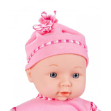 Bábika - bábätko v dupačkách so zvukom 34 cm