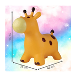 Skákacia gumená Žirafa s pumpičkou