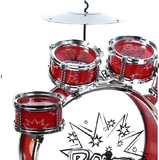 Detské bicie nástroje Jazz Drum - 6 dielne červené