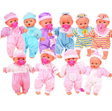 Bábika - Bábätko vo farebných dupačkách s cumlíkom
