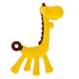 Silikónové hryzátko žltá žirafa na masírovanie ďasien