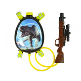 Pištoľ na vodu so zásobníkom s obrázkom dinosaura