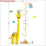 Nálepky na stenu - meter žirafa