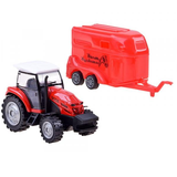 Traktor s vlečkou na prevoz zvierat 22 cm