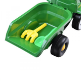 Odrážadlo traktor s prívesom zelený