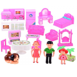 Očarujúci domček s nábytkom pre bábiky