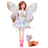 Bábika Emily motýlia víla s jeleňom
