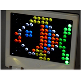 LED mozaiková doska s farebnými hríbikmi