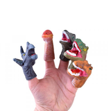 Gumové bábky na prsty - dinosaury