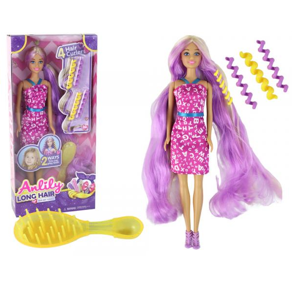 E-shop Bábika Anlily s dlhými fialovými vlasmi
