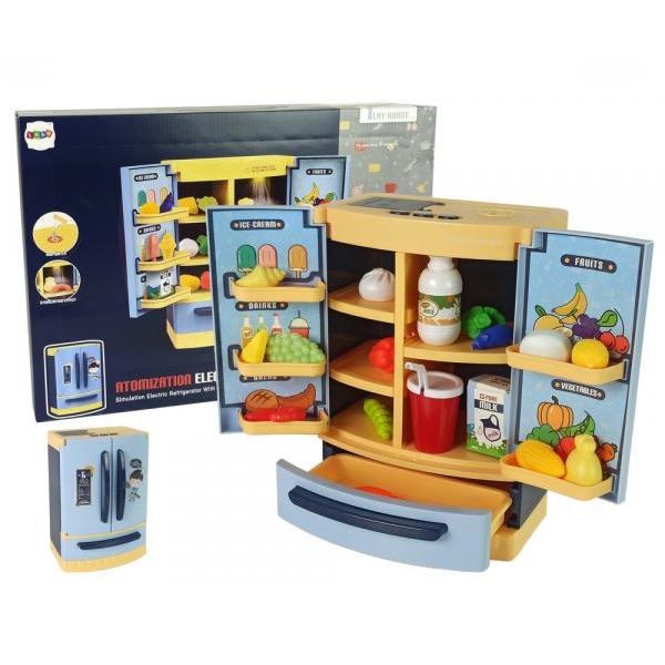 E-shop Detská chladnička s výrobkami pre bábätká s modrým svetlom a zvukom.