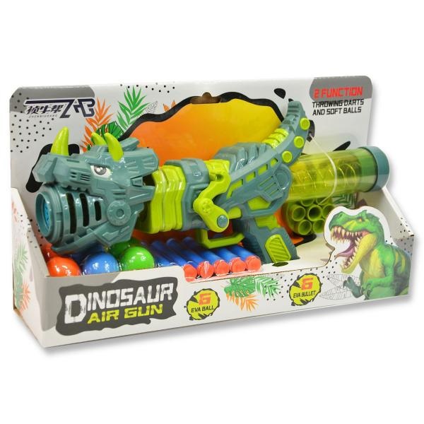E-shop Dinosauria pištoľ na penové šípky a plastové guličky