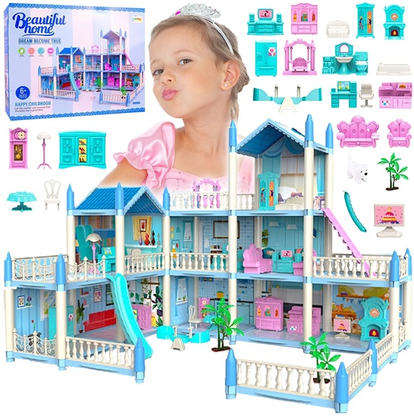 E-shop Domček pre bábiky Rezidencia s detským ihriskom