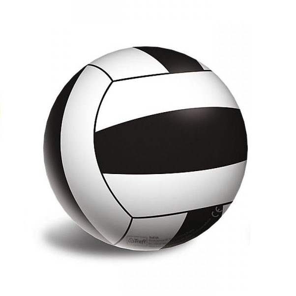 E-shop Gumená lopta bielo-čierna 21 cm