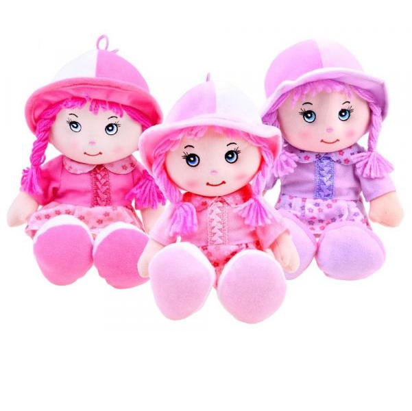 E-shop Handrová bábika Zuzia v klobúčiku 28 cm