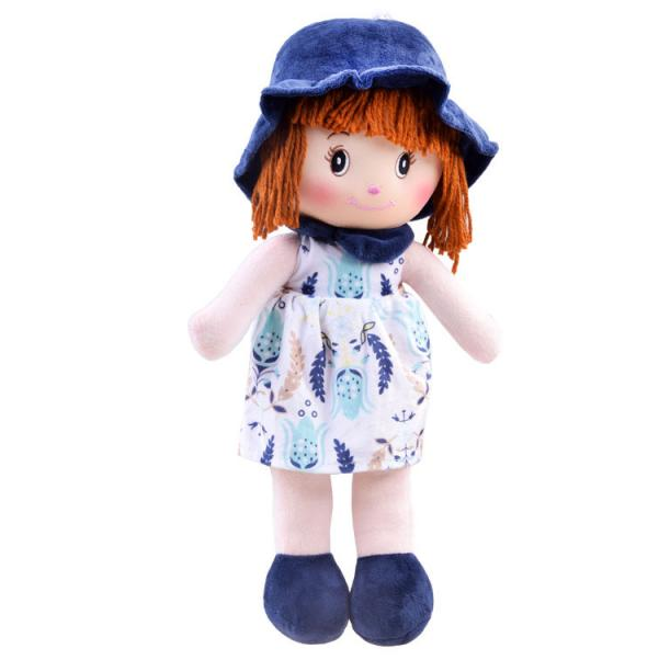 E-shop Látková bábika Maja v klobúčiku 45 cm
