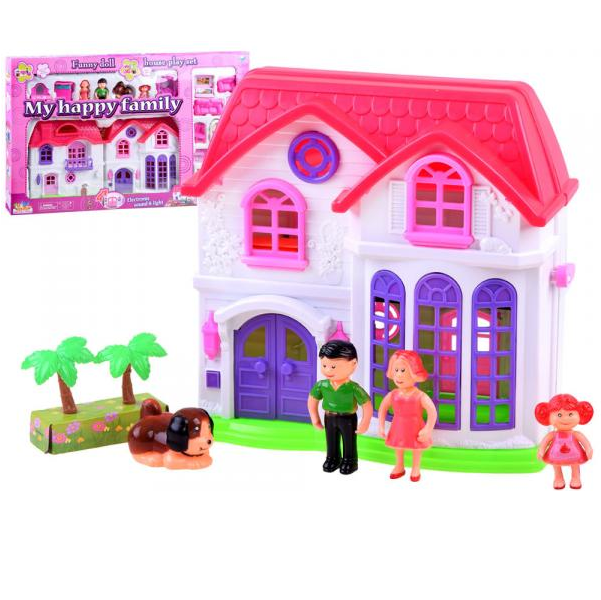 Očarujúci domček s nábytkom pre bábiky