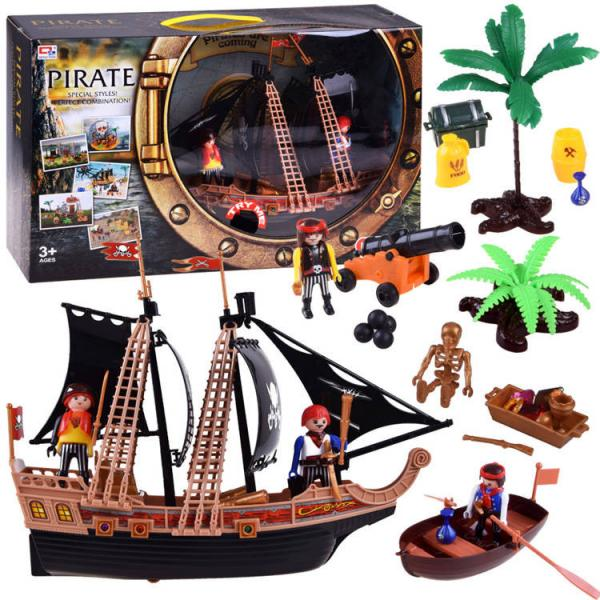 E-shop Pirátska loď s figúrkami pirátov: variant 1