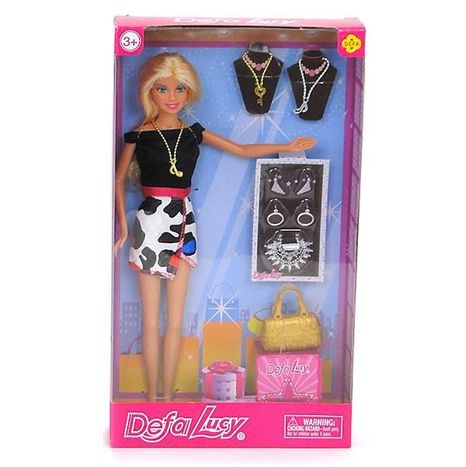 Bábika Defa Lucy s kabelkou a bižutériou