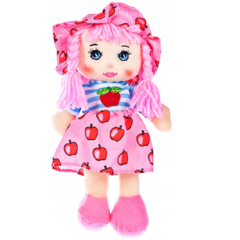 Ovocná handrová bábika Marysia-čerešňa