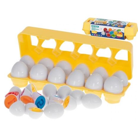 Vajíčka - vkladacie puzzle 12 ks