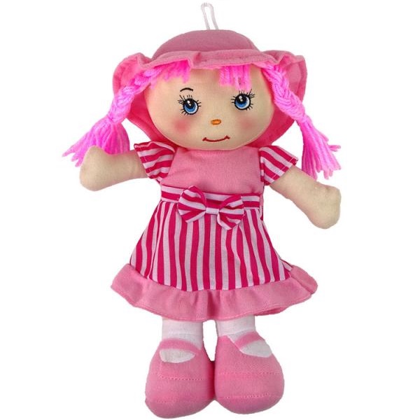 E-shop Ružová látková bábika 28 cm