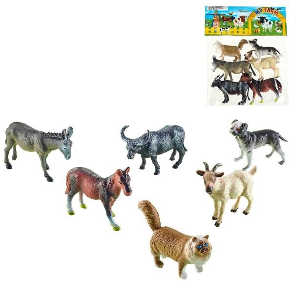E-shop Sada domácich zvierat z farmy 6 ks