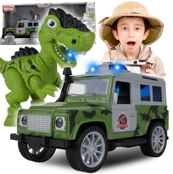 E-shop Terénne auto s prívesom a dinosaurom