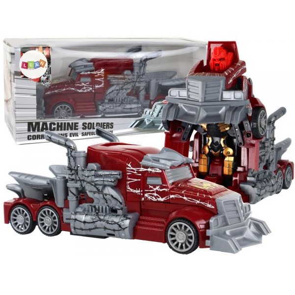 E-shop Transformer červený kamión 2 v 1